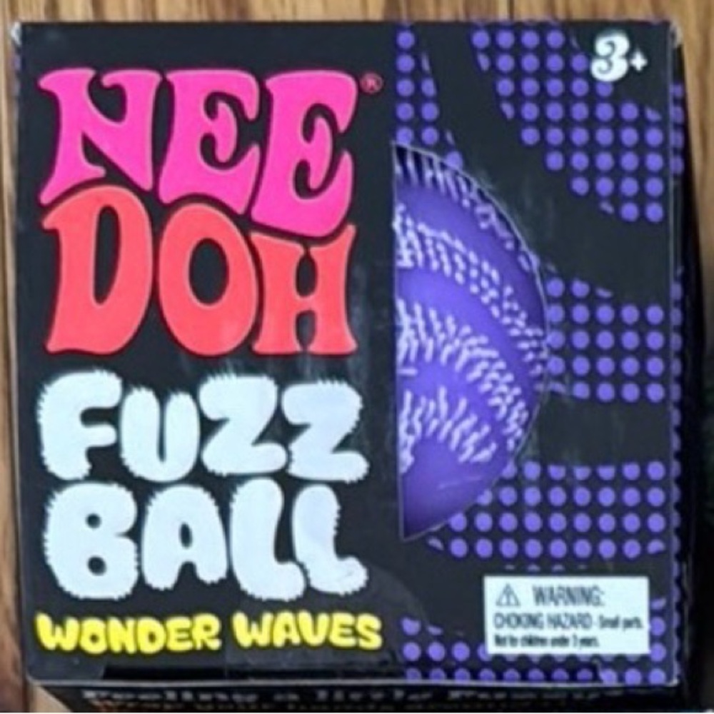 Needoh Fuzz Ball - Purple wonder waves NIB